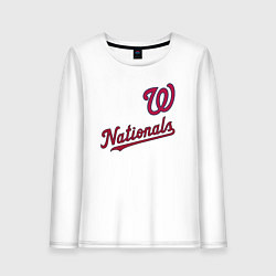 Женский лонгслив Washington Nationals - baseball team!