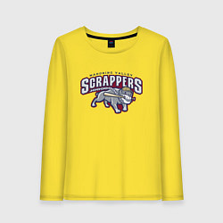 Лонгслив хлопковый женский Mahoning Valley Scrappers, цвет: желтый