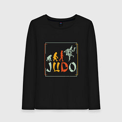 Лонгслив хлопковый женский Judo Warriors, цвет: черный