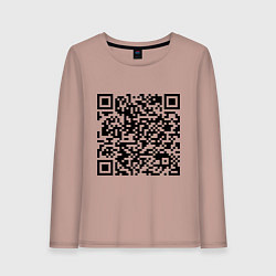 Женский лонгслив QR-код Скала Джонсон