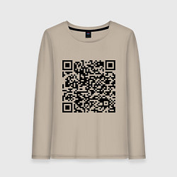 Женский лонгслив QR-код Скала Джонсон