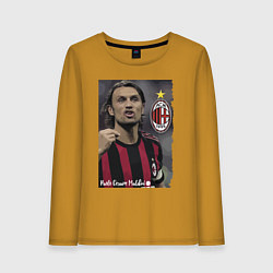 Женский лонгслив Paolo Cesare Maldini - Milan, captain