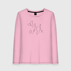 Лонгслив хлопковый женский Adele - Автограф, цвет: светло-розовый