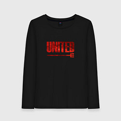 Лонгслив хлопковый женский United Манчестер Юнайтед, цвет: черный