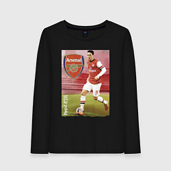 Лонгслив хлопковый женский Arsenal, Mesut Ozil, цвет: черный