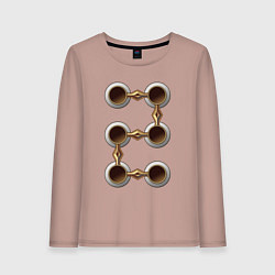 Лонгслив хлопковый женский Path of Exile - Tabula Rasa, цвет: пыльно-розовый