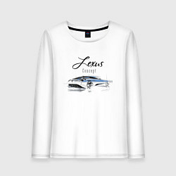 Лонгслив хлопковый женский Lexus Concept, цвет: белый