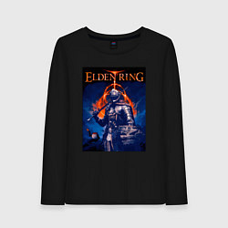 Лонгслив хлопковый женский Elden Ring Рыцарь, цвет: черный