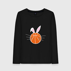 Лонгслив хлопковый женский Basketball Bunny, цвет: черный