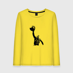 Лонгслив хлопковый женский Jordan - Dunk, цвет: желтый
