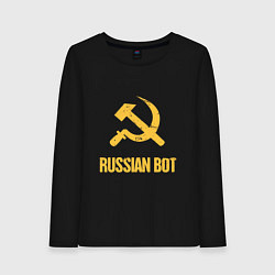Лонгслив хлопковый женский Atomic Heart: Russian Bot, цвет: черный
