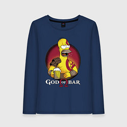 Женский лонгслив Homer god of bar