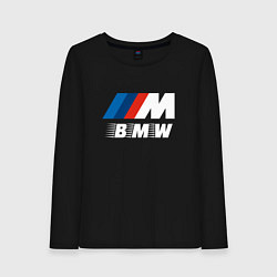 Лонгслив хлопковый женский BMW BMW FS, цвет: черный