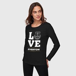 Лонгслив хлопковый женский Everton Love Classic, цвет: черный — фото 2