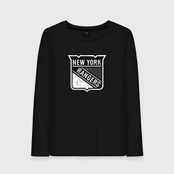 Лонгслив хлопковый женский New York Rangers Серый, цвет: черный