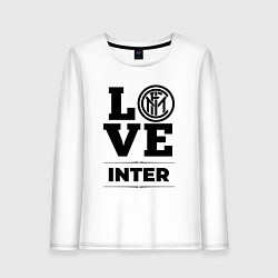 Лонгслив хлопковый женский Inter Love Классика, цвет: белый