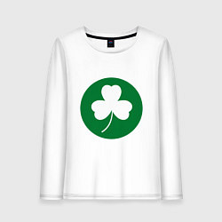 Лонгслив хлопковый женский Celtics Style, цвет: белый