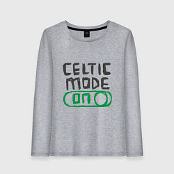 Лонгслив хлопковый женский Celtic Mode On, цвет: меланж