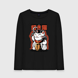 Женский лонгслив Maneki-neko Japanese