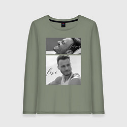 Лонгслив хлопковый женский Serkan Bolat - Kerem Bursin, цвет: авокадо