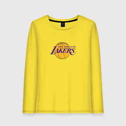 Лонгслив хлопковый женский Лос-Анджелес Лейкерс NBA, цвет: желтый