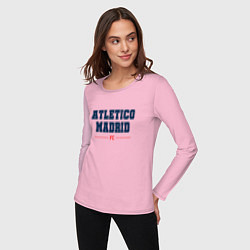 Лонгслив хлопковый женский Atletico Madrid FC Classic, цвет: светло-розовый — фото 2