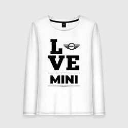 Лонгслив хлопковый женский Mini Love Classic, цвет: белый