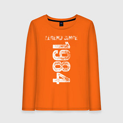 Лонгслив хлопковый женский Legend Since 1984, цвет: оранжевый