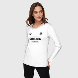 Лонгслив хлопковый женский Chelsea Униформа Чемпионов, цвет: белый — фото 2