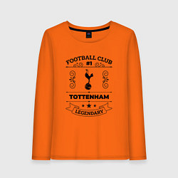 Лонгслив хлопковый женский Tottenham: Football Club Number 1 Legendary, цвет: оранжевый