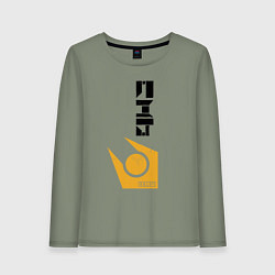 Лонгслив хлопковый женский Half life - city17, цвет: авокадо