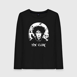 Лонгслив хлопковый женский The Cure арт Роберт Смит, цвет: черный