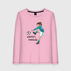 Женский лонгслив Womens football