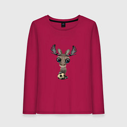 Женский лонгслив Футбол - Лось