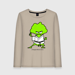 Лонгслив хлопковый женский Choppin Brocco Lee, цвет: миндальный
