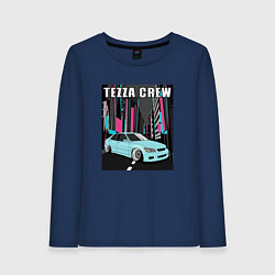 Лонгслив хлопковый женский Toyota Altezza Tezza Crew, цвет: тёмно-синий