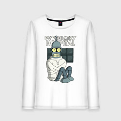 Лонгслив хлопковый женский Bender - hospital, цвет: белый