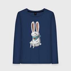 Женский лонгслив Сидячий зайчик