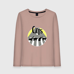 Лонгслив хлопковый женский The Cats, цвет: пыльно-розовый