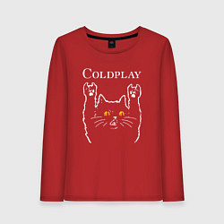 Женский лонгслив Coldplay rock cat