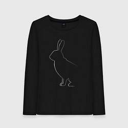 Женский лонгслив Силуэт кролика