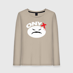 Женский лонгслив Onyx logo white