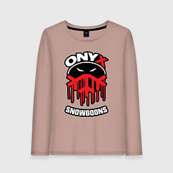 Лонгслив хлопковый женский Onyx - snowgoons, цвет: пыльно-розовый