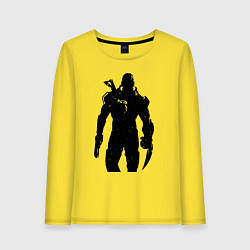 Лонгслив хлопковый женский Mass Effect N7 - Warrior, цвет: желтый