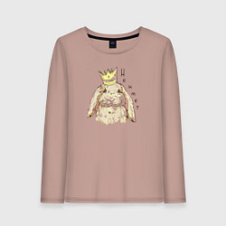 Лонгслив хлопковый женский Корона не жмёт, цвет: пыльно-розовый