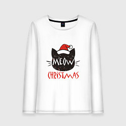 Женский лонгслив Meow - Christmas