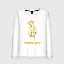 Женский лонгслив Monkey D Luffy Gold