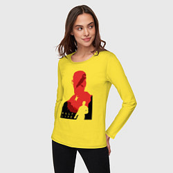 Лонгслив хлопковый женский Half life - Freeman, цвет: желтый — фото 2