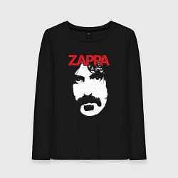 Лонгслив хлопковый женский Frank Zappa, цвет: черный