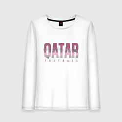 Женский лонгслив Qatar - football